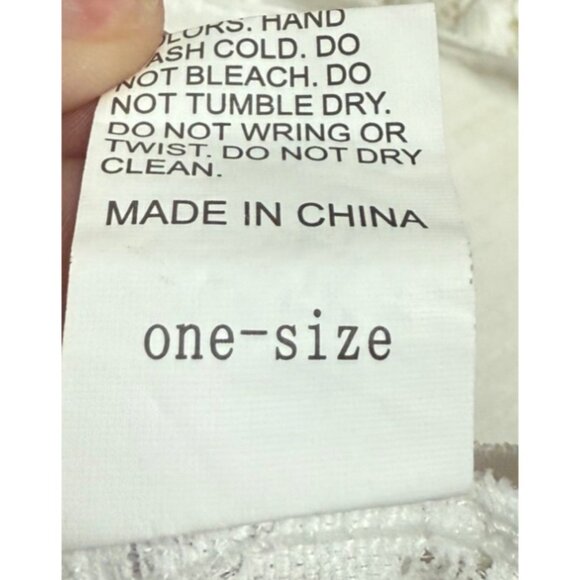 Lace Bralette Set Of 3 White Peach & Black Colors Floral Design Women One Size - Picture 15 of 16